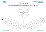 Worksheets for kids - alpahbet-practise-1